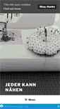 Mobile Screenshot of jeder-kann-naehen.com